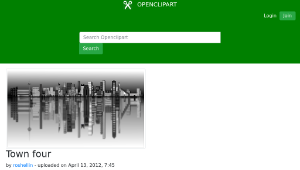 openclipart圖庫：Town four