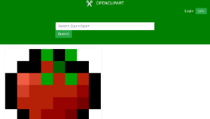 openclipart圖庫：Pixel Tomato-資源代表圖