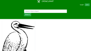 openclipart圖庫：stork-資源代表圖
