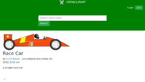 openclipart圖庫：Race Car-資源代表圖