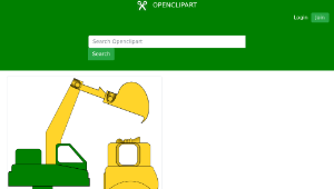 openclipart圖庫：Retroexcavadora縮圖