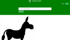 openclipart圖庫：Donkey縮圖