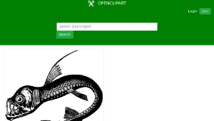 openclipart圖庫：Real Sea Monster-資源代表圖
