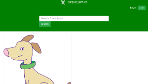 openclipart圖庫：dog كلب-資源代表圖