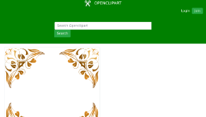 openclipart圖庫：Floral Flourish Frame 7-資源代表圖