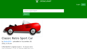 openclipart圖庫：Classic Retro Sport Car縮圖