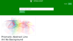 openclipart圖庫：Prismatic Abstract Line Art No Background縮圖