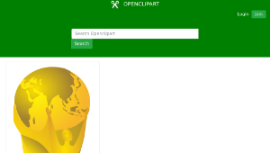 openclipart圖庫：Worldcup Trophy 2014縮圖