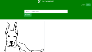 openclipart圖庫：Dog (Simple Drawing)縮圖