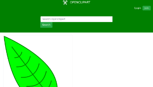 openclipart圖庫：Leaf - Green Simple Leaf-資源代表圖