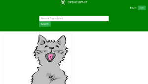 openclipart圖庫：Kitten Yawning-資源代表圖