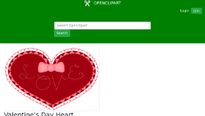 openclipart圖庫：Valentine's Day Heart-資源代表圖