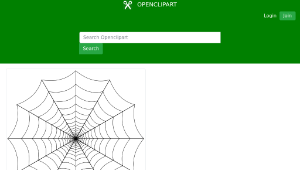 openclipart圖庫：Spider Web縮圖