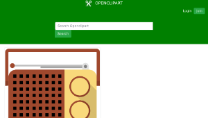 openclipart圖庫：radio portable縮圖