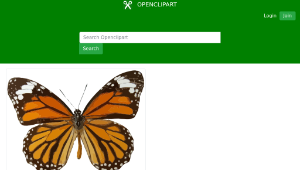 openclipart圖庫：Danaus genutia 