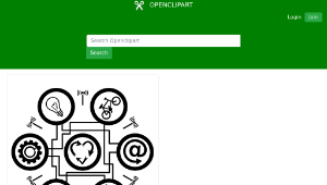 openclipart圖庫：Hexagon - internet of things縮圖