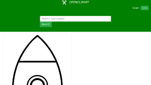 openclipart圖庫：Cartoon Moon Rocket Remix 4-資源代表圖