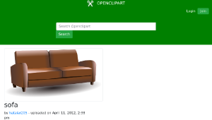 openclipart圖庫：sofa縮圖