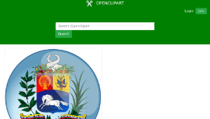 openclipart圖庫：Escudo de la Republica Bolivariana de Venezuela縮圖