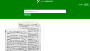 openclipart圖庫：Document sheet-資源代表圖