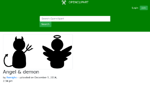 openclipart圖庫：Angel & demon縮圖