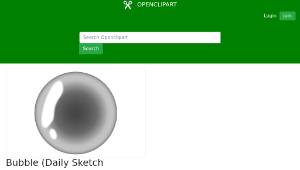 openclipart圖庫：Bubble (Daily Sketch 32)縮圖