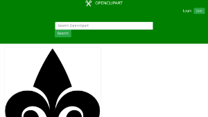 openclipart圖庫：Fleur de Lys 1縮圖