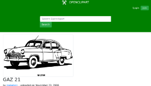 openclipart圖庫：GAZ 21 縮圖
