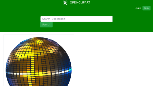 openclipart圖庫：Colorful Disco Ball-資源代表圖