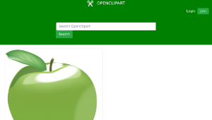 openclipart圖庫：Green Apple-資源代表圖