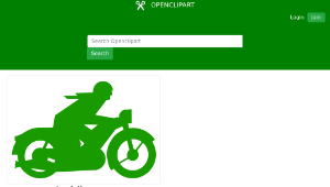 openclipart圖庫：green motorbiker-資源代表圖