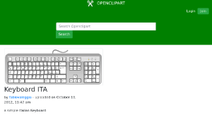 openclipart圖庫：Keyboard ITA-資源代表圖