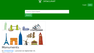openclipart圖庫：Monuments-資源代表圖
