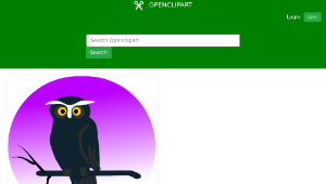openclipart圖庫：Halloween owl縮圖