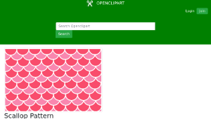 openclipart圖庫：Scallop Pattern縮圖