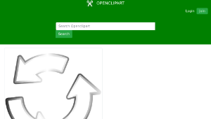 openclipart圖庫：Recycler Steel Arrow縮圖