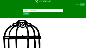openclipart圖庫：Cage outline 縮圖