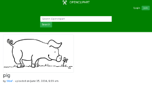 openclipart圖庫：pig縮圖