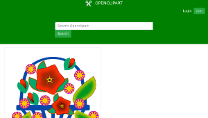 openclipart圖庫：Flower Basket-資源代表圖