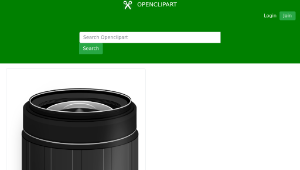 openclipart圖庫：SLR Camera lense-資源代表圖
