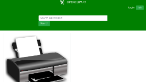 openclipart圖庫：OpenClipArt on Printer