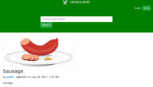 openclipart圖庫：Sausage-資源代表圖