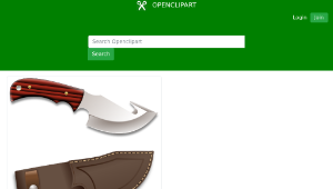 openclipart圖庫：Hunter knife-資源代表圖
