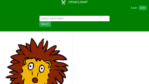 openclipart圖庫：drawn lion縮圖