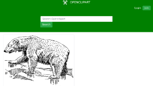 openclipart圖庫：polar bear縮圖
