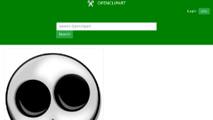 openclipart圖庫：Feraliminal Skull Remix縮圖