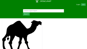 openclipart圖庫：Camel Silhouette-資源代表圖