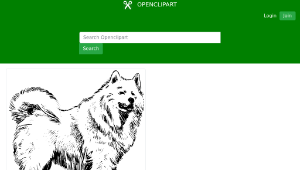 openclipart圖庫：samoyed-資源代表圖