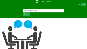 openclipart圖庫：Interview-資源代表圖
