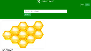 openclipart圖庫：Beehive 	-資源代表圖